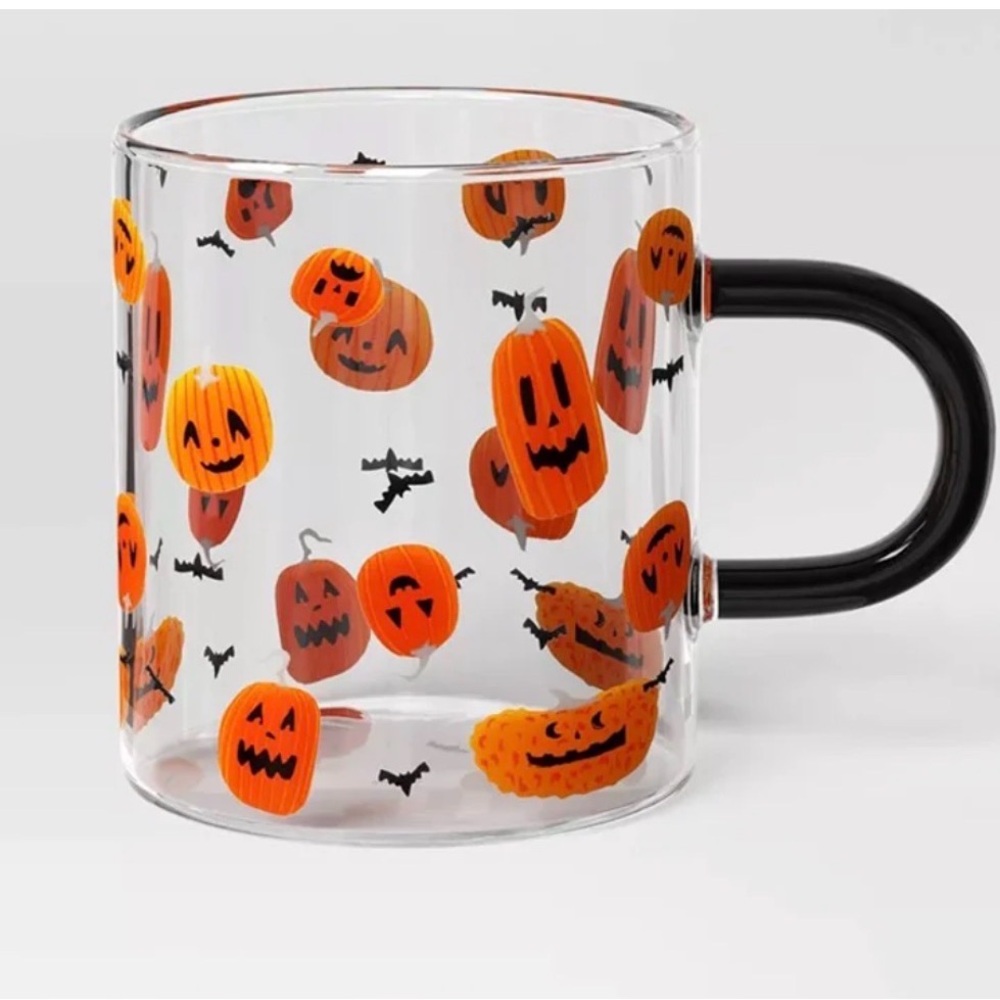 Halloween Pumpkin Mug- Orange and Black